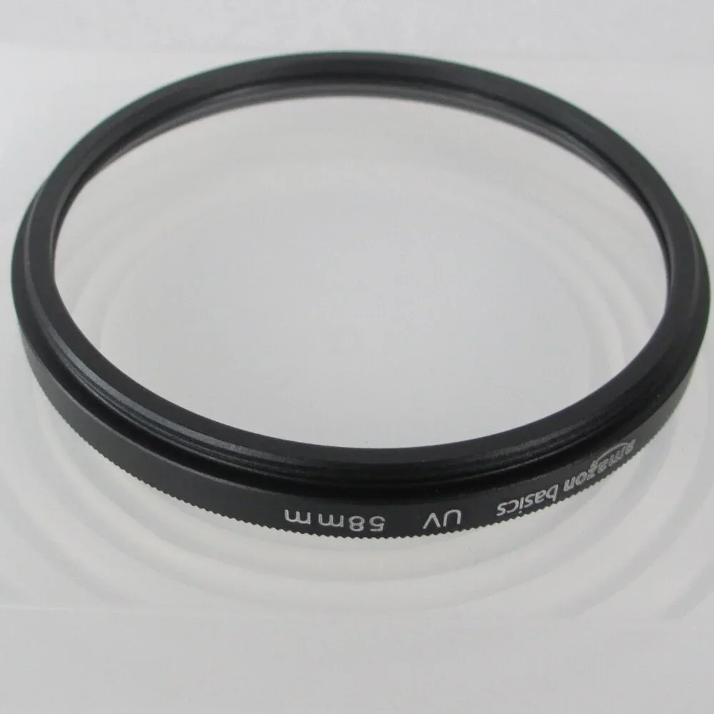 AMAZON BASICS 58MM UV LENS FILTERS CAPS